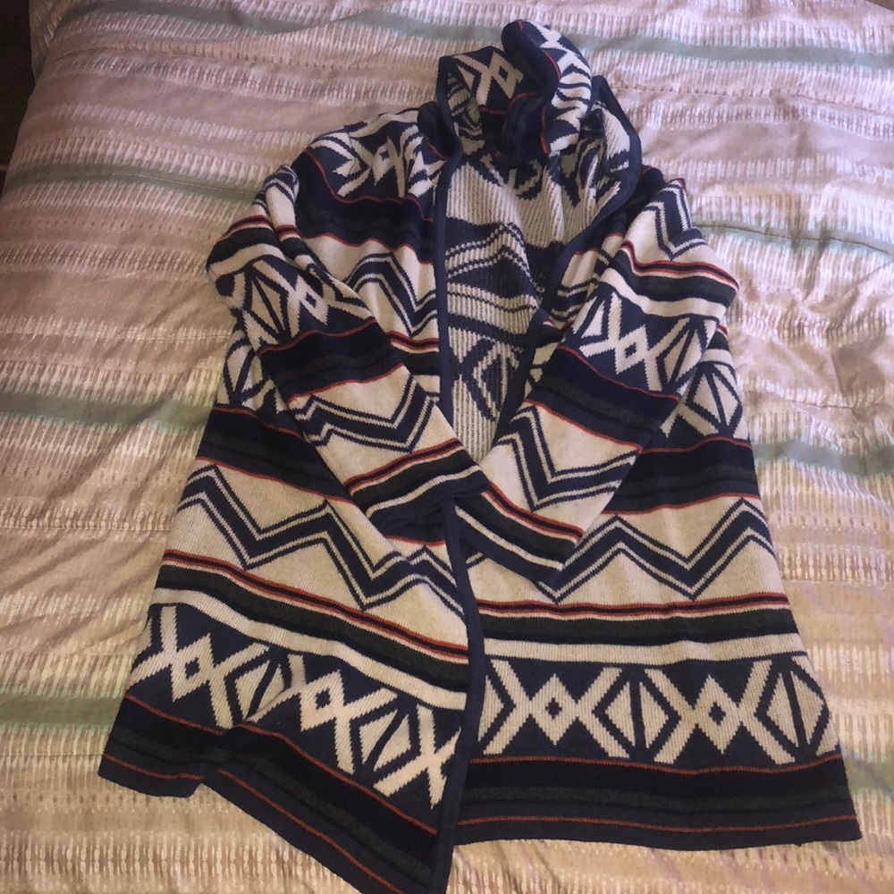 Navy blue Aztec cardigan